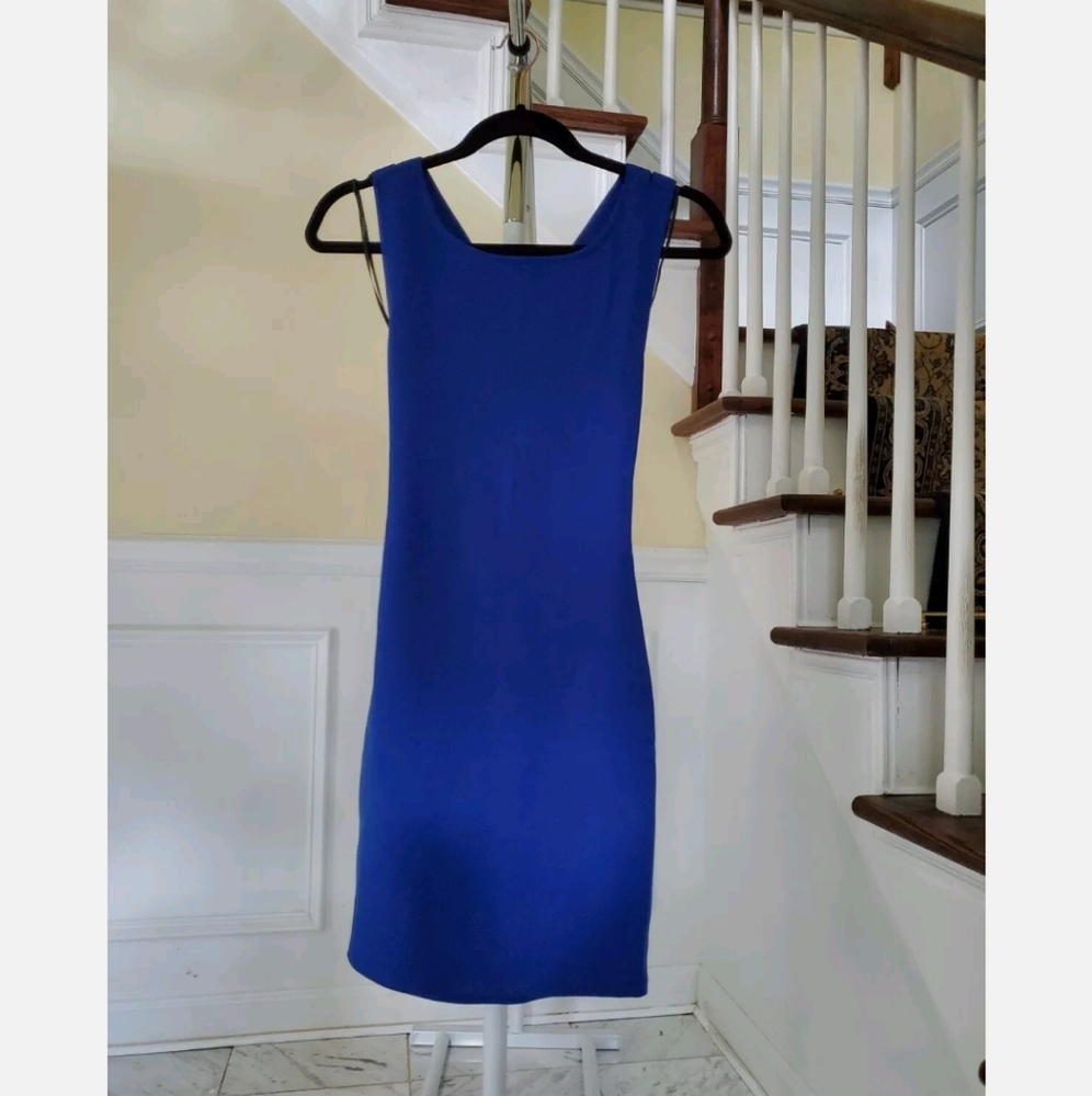 Forever 21 Blue Backless Bodycon Dress Size M